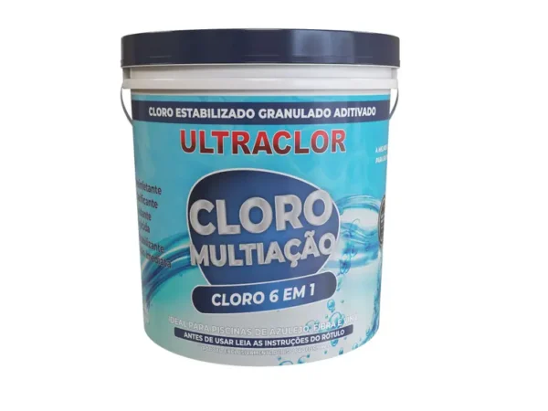 CLORO MULTI AÇÃO PISCINA 6 EM 1 42% - BALDE 2,5KG